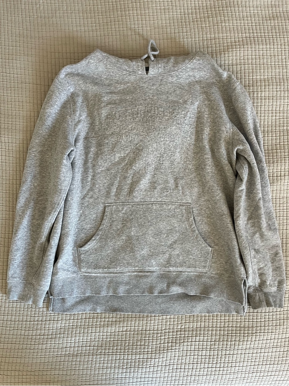 LEVI’S Light Gray Men's Pullover Sweatshirt Hoodie with Front Pocket